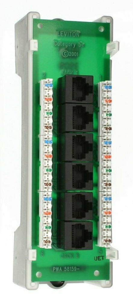 LEVITON 47605-C5B CATEGORY 5E VOICE & DATA EXPANSION MODULE