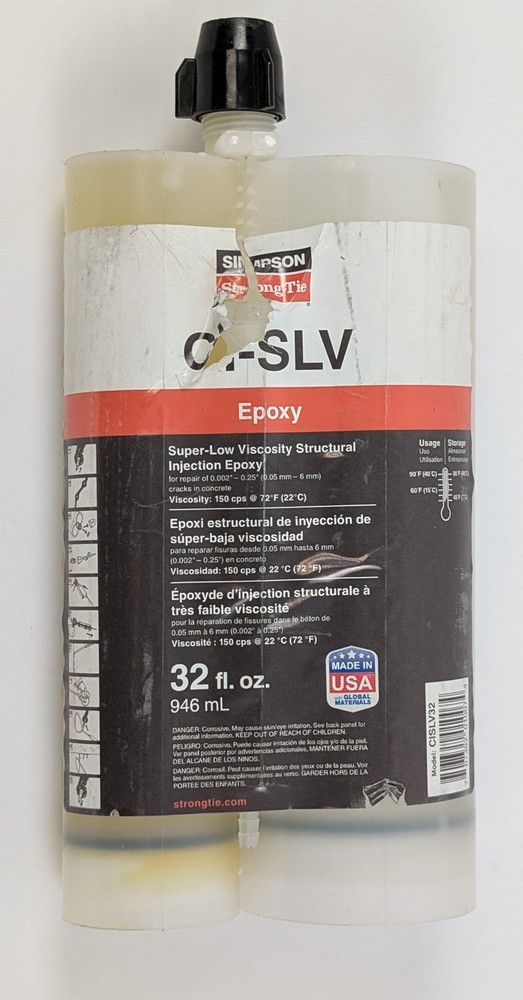 Simpson Strong-Tie CI-SLV Super-Low Viscosity Structural Injection Epoxy