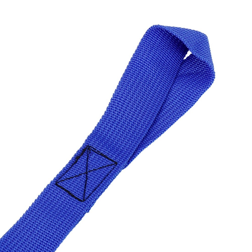 6PCS Blue 2.5x20.5cm Cargo Belt Soft Loop Tie Down Strap for Motorcycle