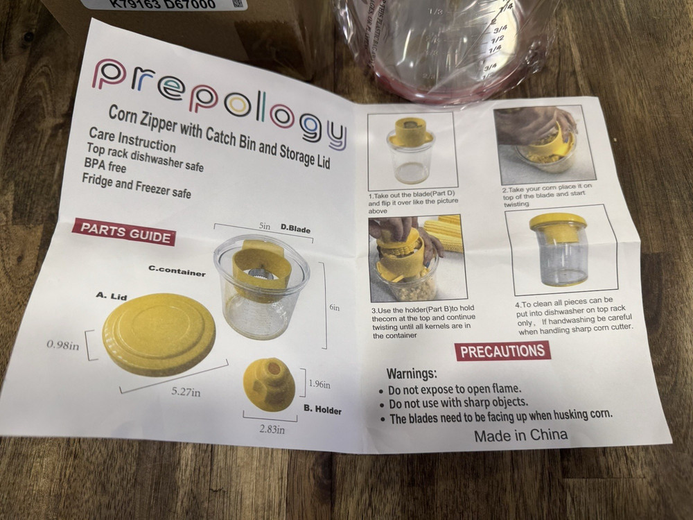 Prepology Corn Zipper NIB
