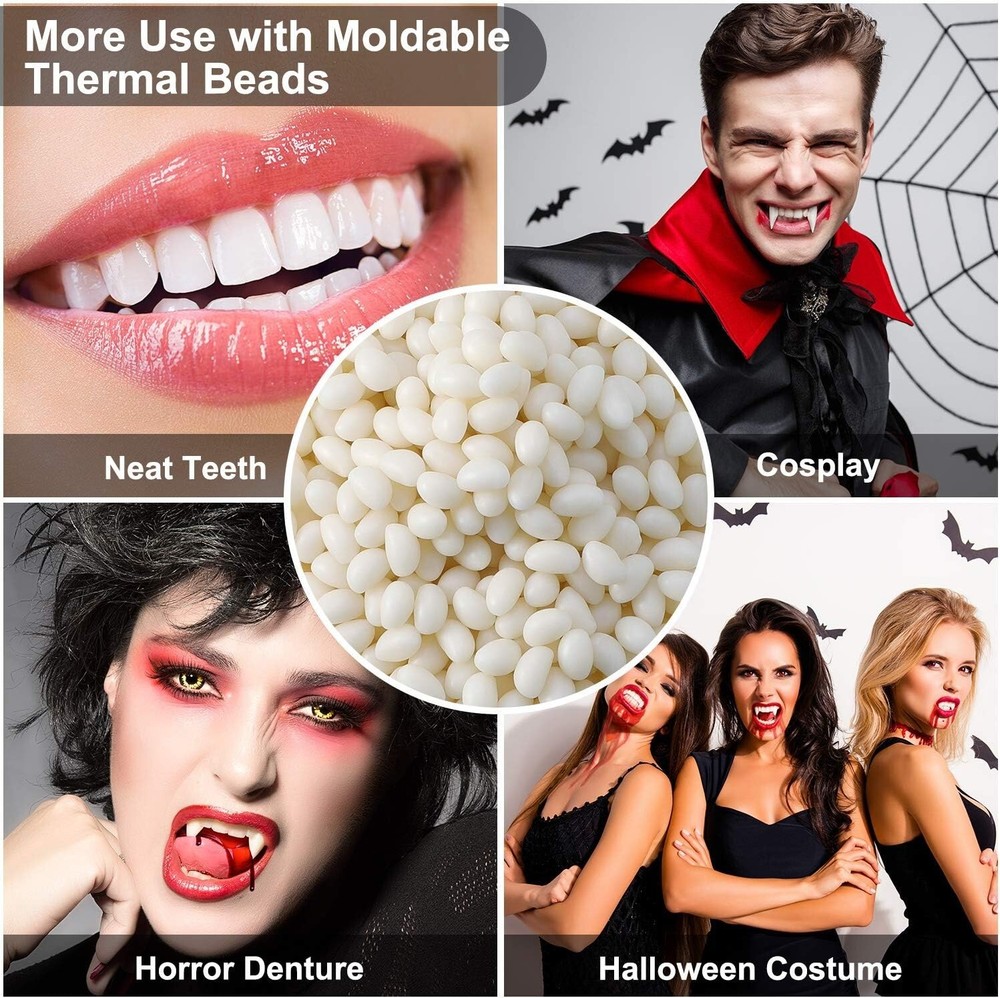 100G Bead Teeth Tooth Solid Gel Replacement Moldable Thermal Fitting Bead Teeth