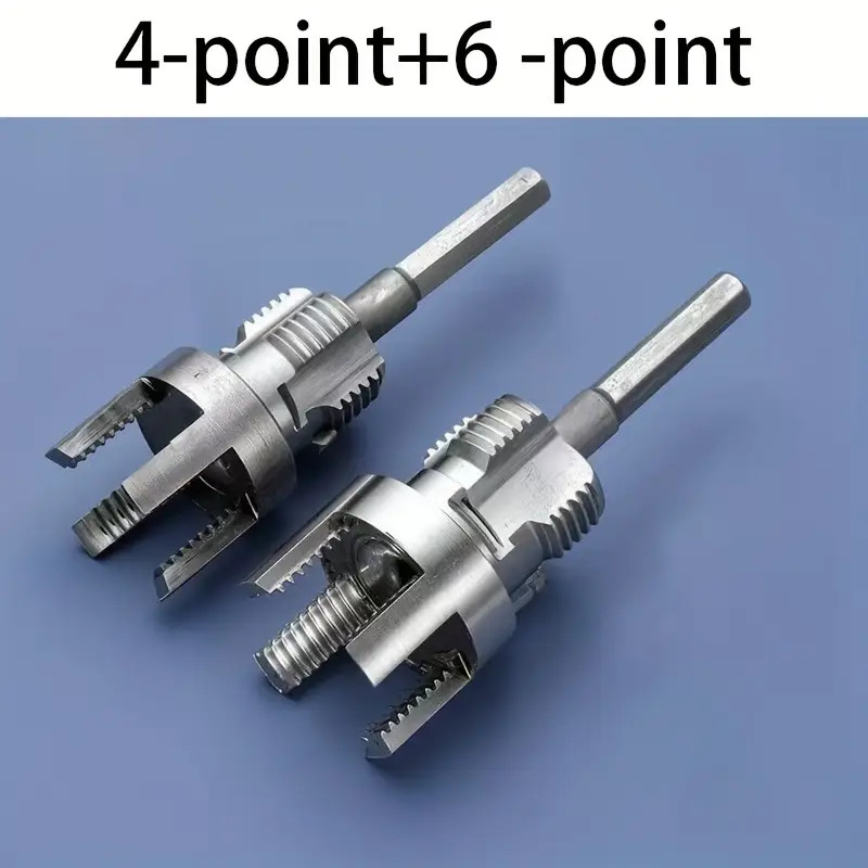 Integrated Internal & External Pipe Threading Tool For 1/2'' + 3/4'' Water Pipe