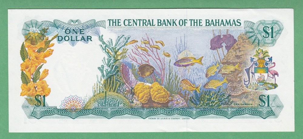 Bahamas 1 Dollar Note P-35a UNCIRCULATED