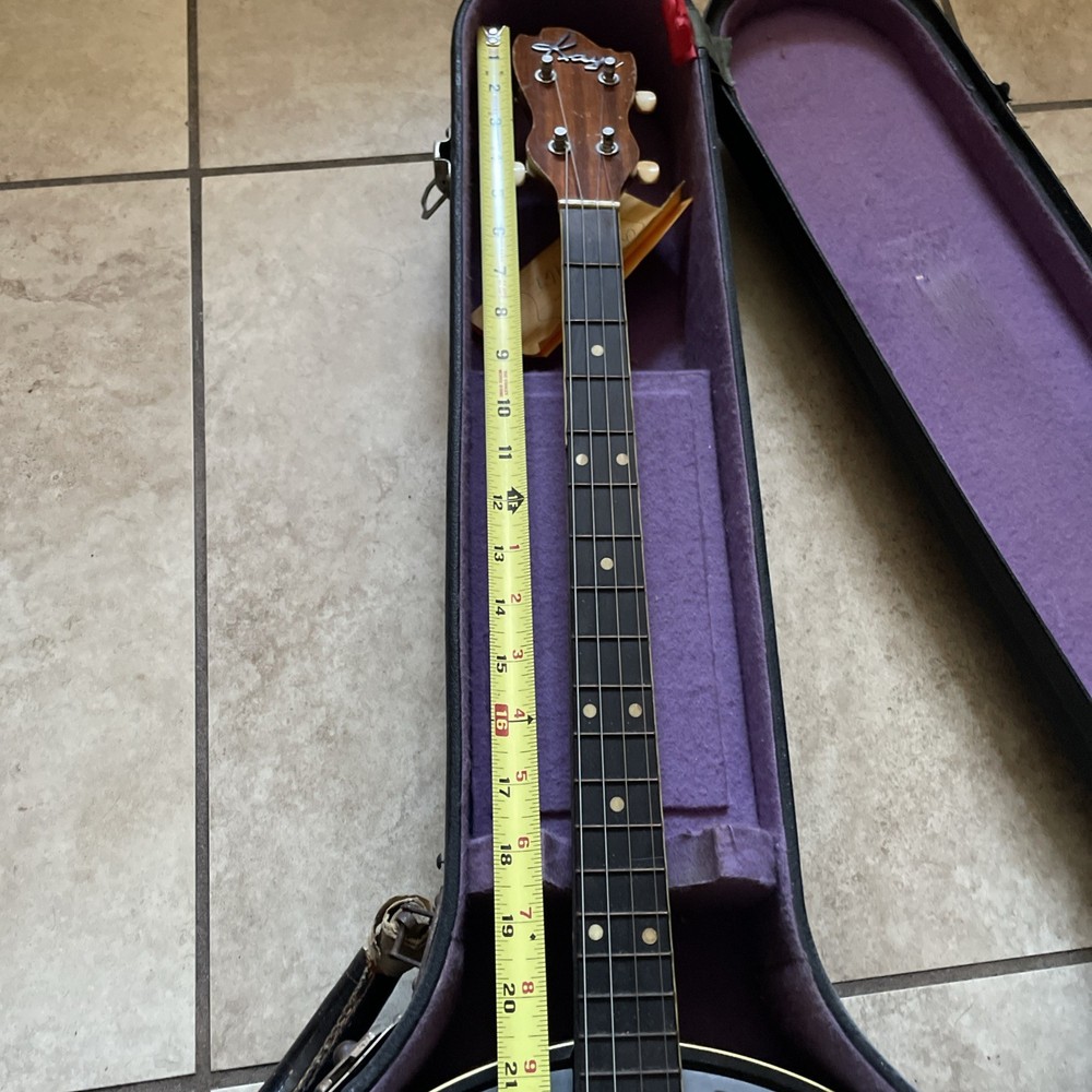 Vintage KAY 4 String Banjo With Case