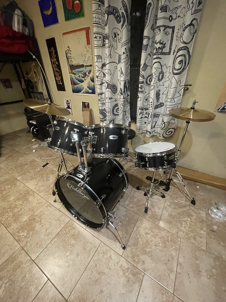Asthorpe Black Glitter Drum set