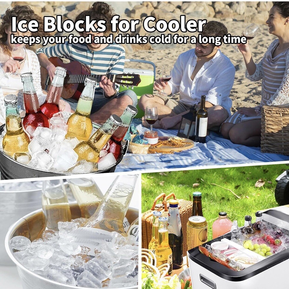 Extra Large Ice Block Mold - Shape 2.5 Lbs Ice Bricks - Professional Silicone