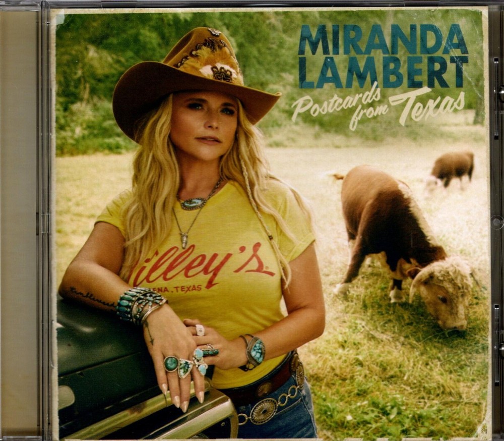MIRANDA LAMBERT CD POSTCARDS FROM TEXAS WITH AUTOGRAPHED MINI POST CARD INSIDE