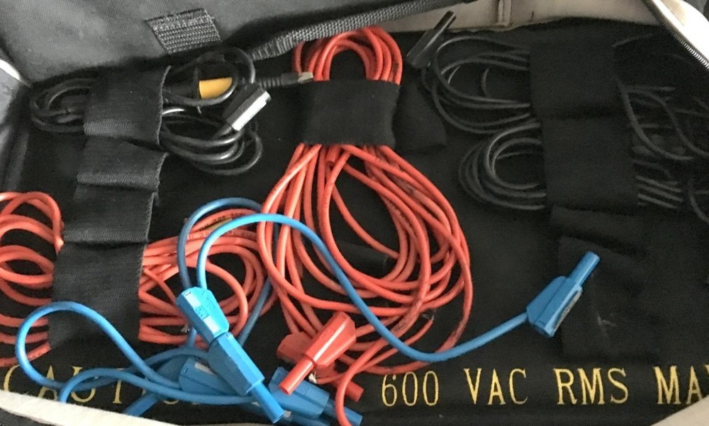 DRANETZ 658 POWER QUALITY ANALYZER W/ CASE, CABLES, LEADS AND PROBE