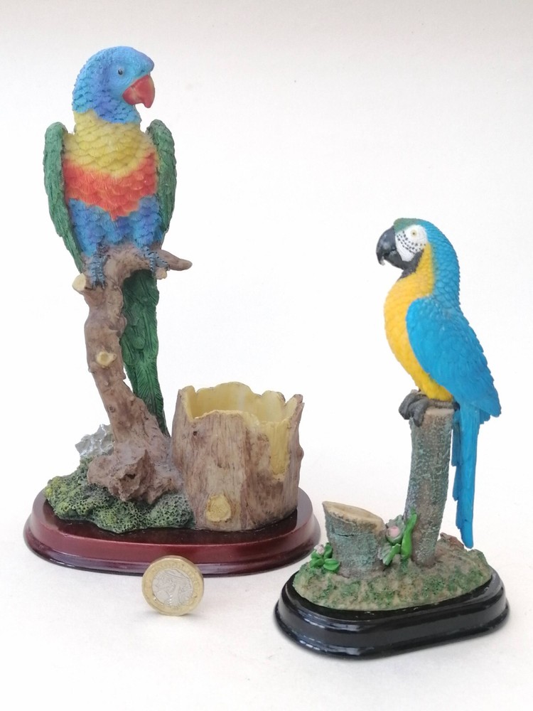 Macaw Parrot & Parakeet Figurines Resin