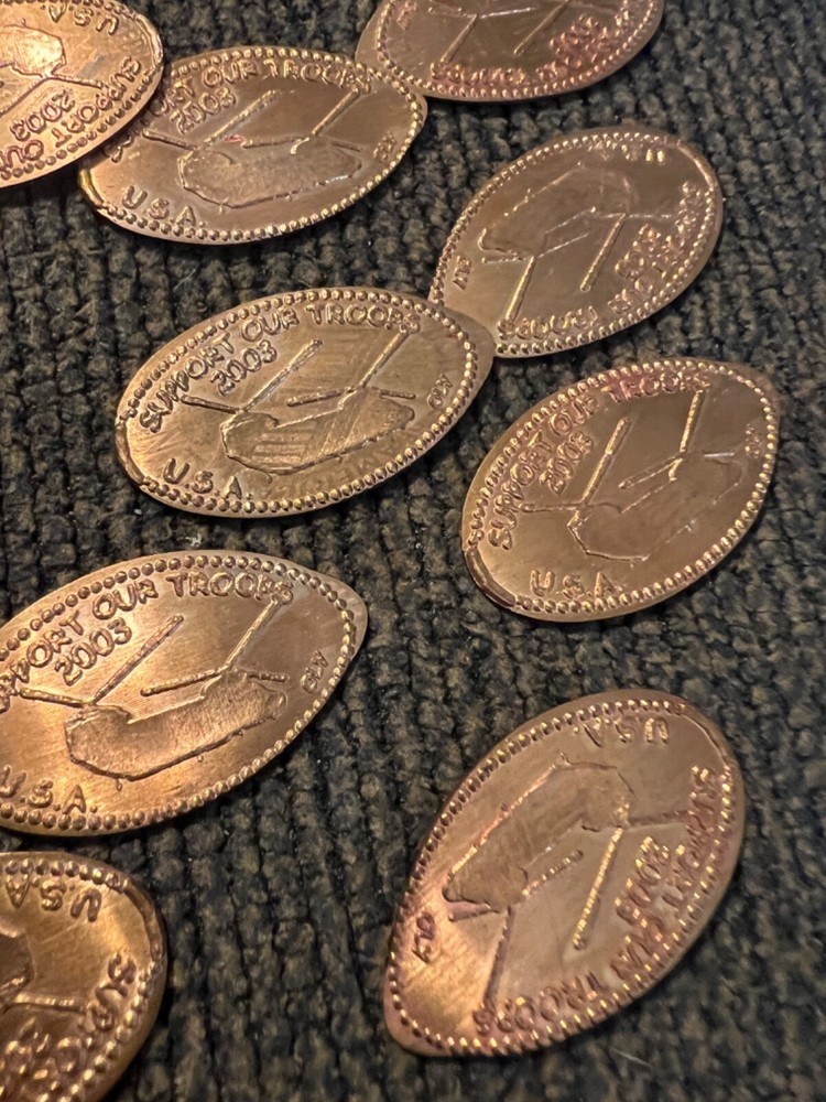 2003 Support Our Troops Elongated Penny - SQUASHED -