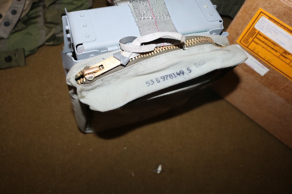 RARE F-4 Phantom cockpit mounted zippered flip down map case