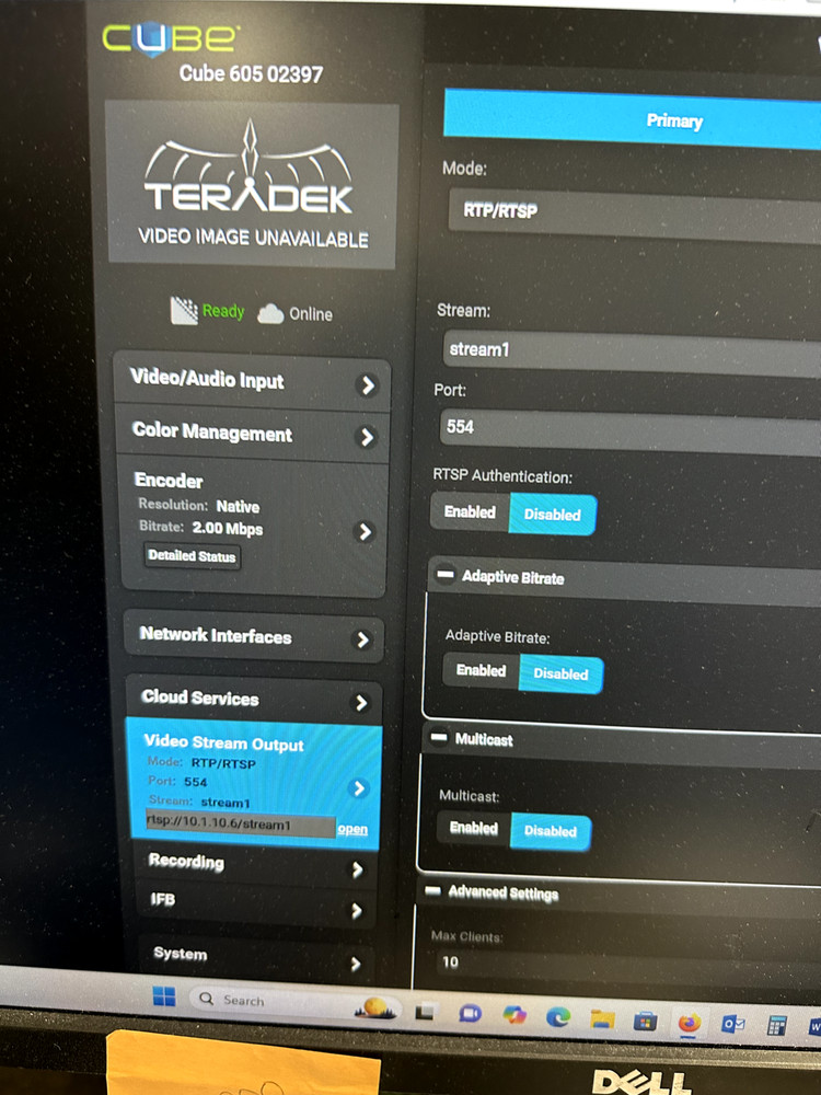 Teradek Cube 605 AVC SDI/HDMI GbE Encoder TX