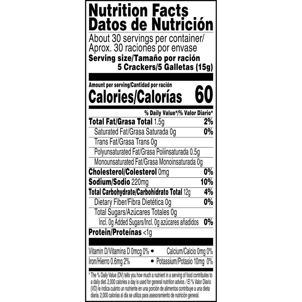 Krispy Original Saltine Crackers Soup Crackers 16 oz
