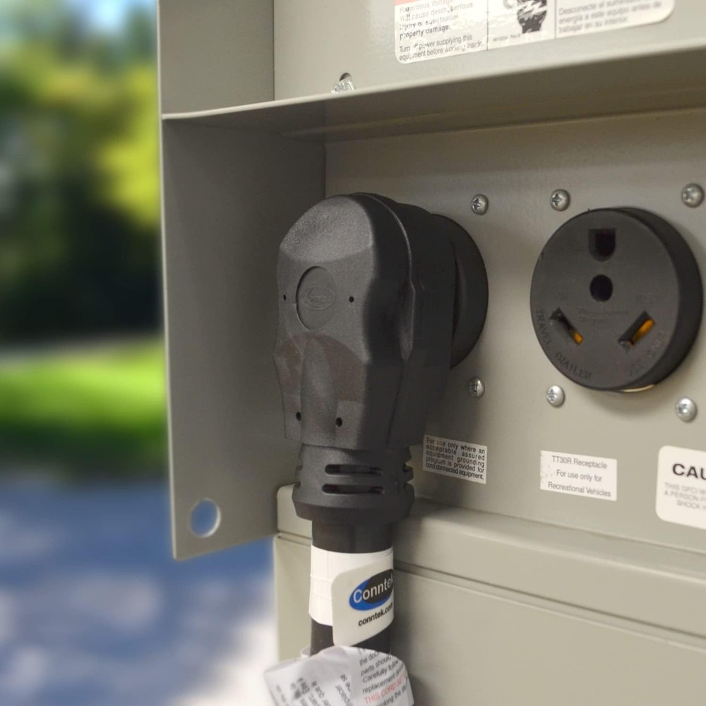 Conntek 30ft RV 50A Power Supply Replacement Cord and 6inch Bare Wire