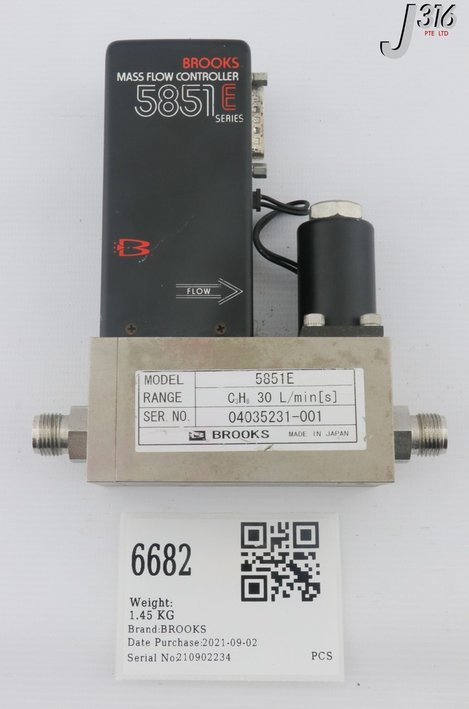 Brooks 5851E Series Mass Flow Controller (MFC) - Used