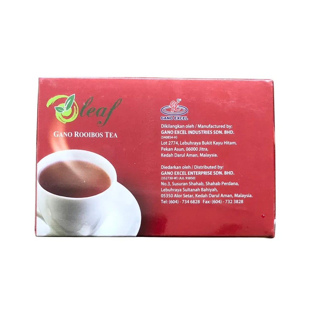 O Leaf Gano Rooibos Tea Enriched With Ganoderma (2g x 20 Teabags)