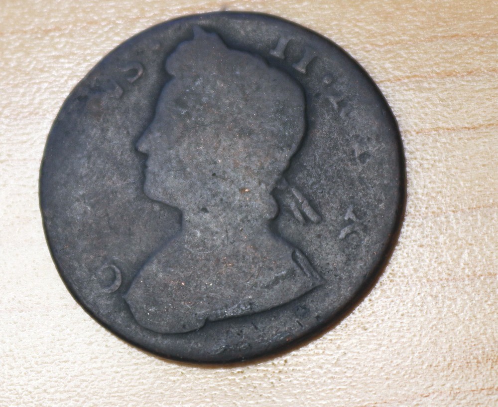 1736 Great Britain Half 1/2 Penny