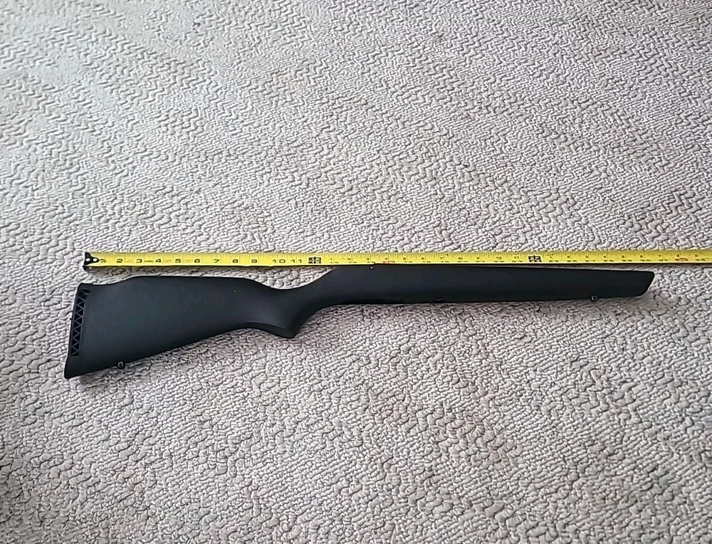 Knight Black Knight Muzzleloader Solid Black Stock With Buttpad Sling Swivels