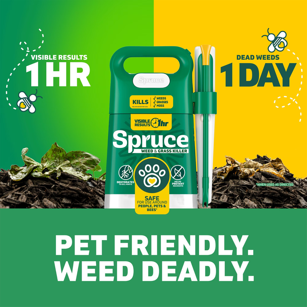 Spruce Weed & Grass Killer Power Spray Starter Kit 64oz Fast Acting Control