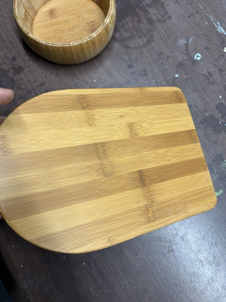 Bamboo Nut cracking Set With Bowl And Tools