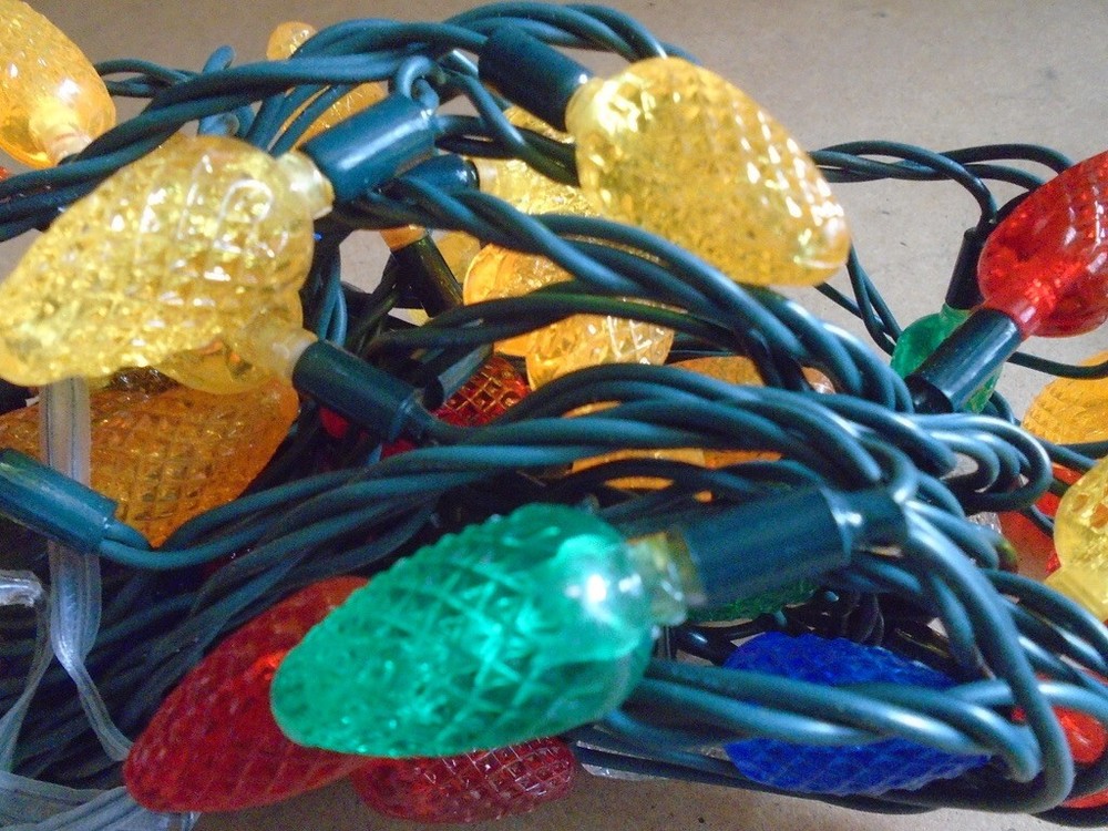 Christmas Lights Celebrations Multi-Color LED 60 Bulbs (C6) 2-String SETS