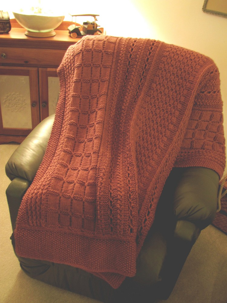 Skerin Aran Knit Afghan Pattern