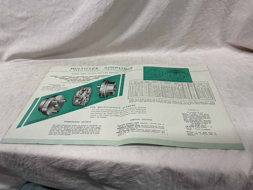Vintage Automatic Machine & Tool Multiflex Coupling Bulletin Catalog