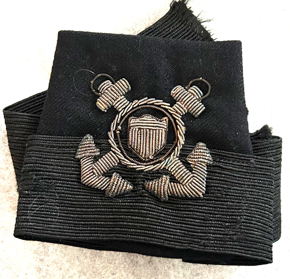 WWII USMS Warrant Officer Visor Cap Badge