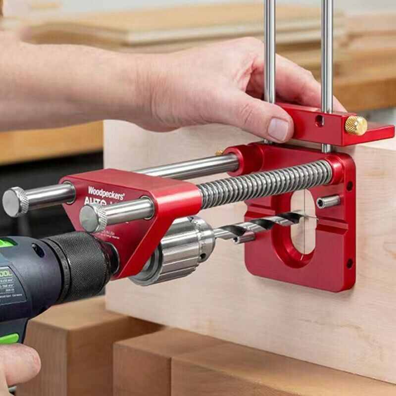 Drill Locator Hole Drill Guide Dowel Jig Labor Woodworking Drilling Template