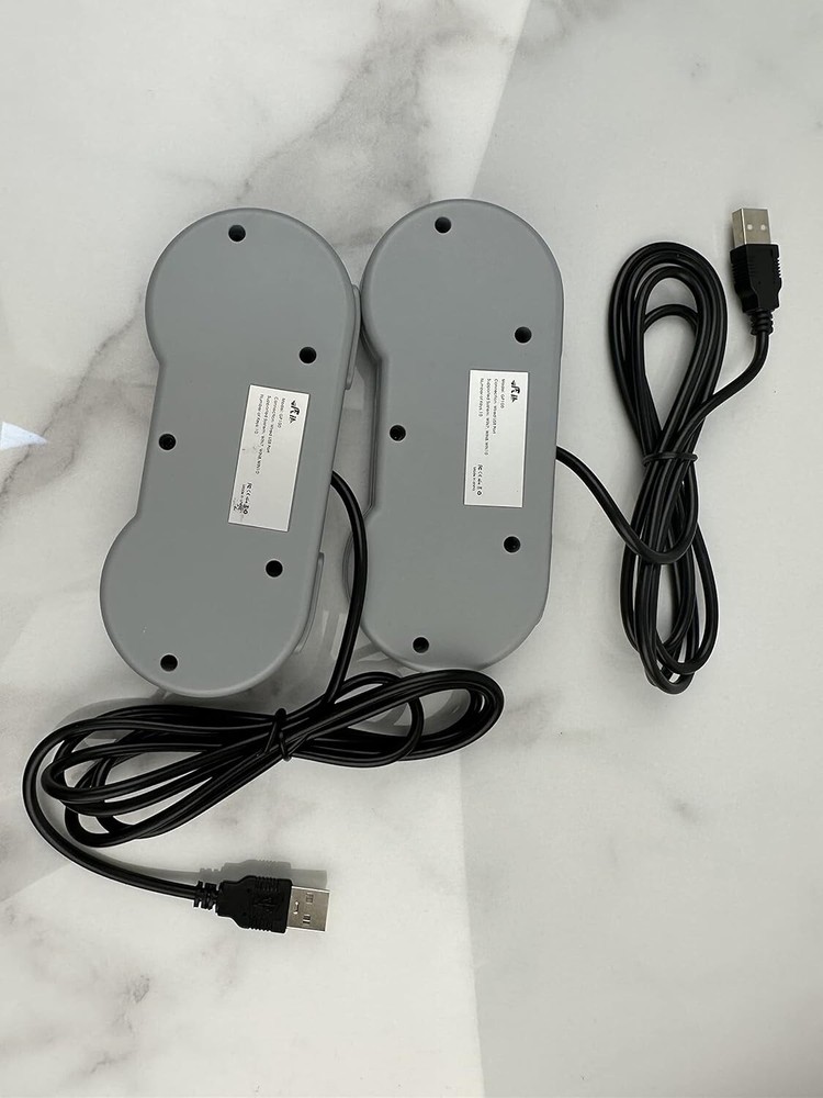 2 Pack Retro Super Nintendo SNES USB Controller for Windows PC Mac Raspberry Pi