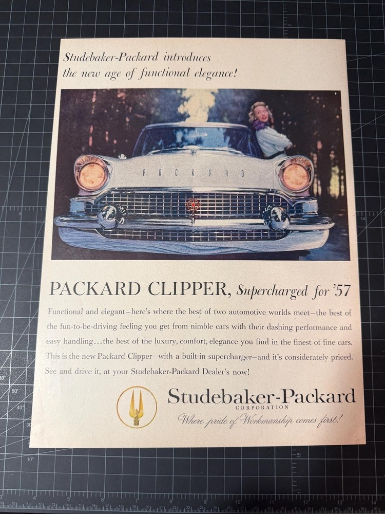 Vintage 1957 Studebaker Packard Clipper Original Advertisement
