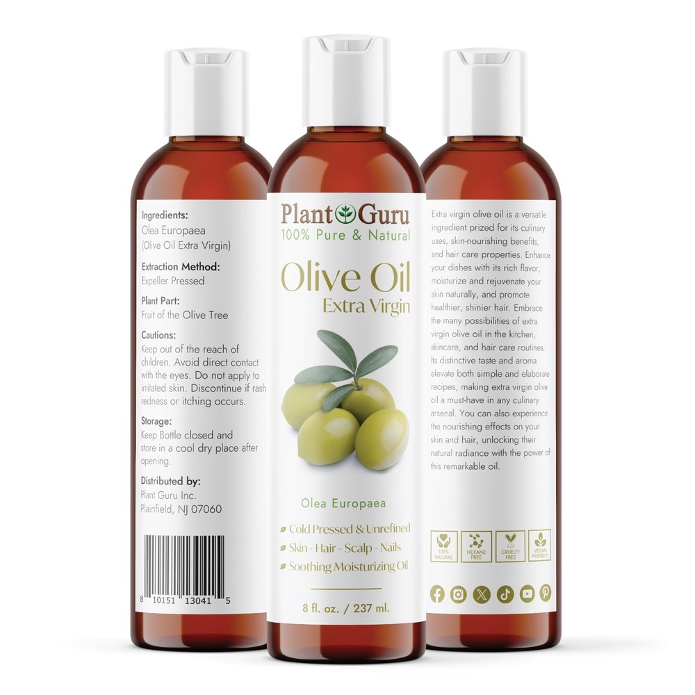 Olive Oil Extra Virgin Cold Pressed 100% Pure Natural Unrefined