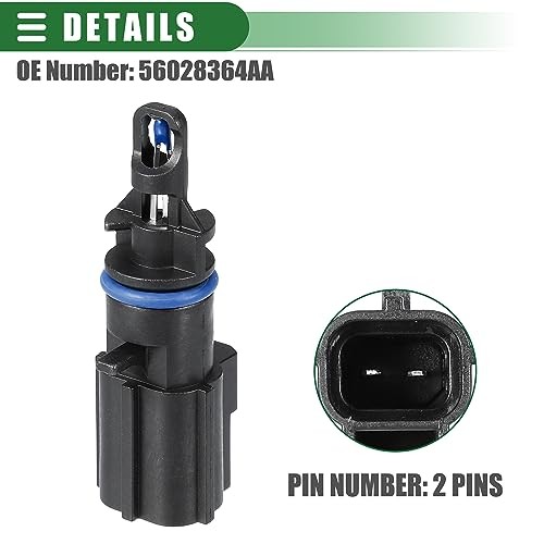 Car Air Intake Charge Temperature Sensor, for Ram 1500 2011-2013, Plastic,
