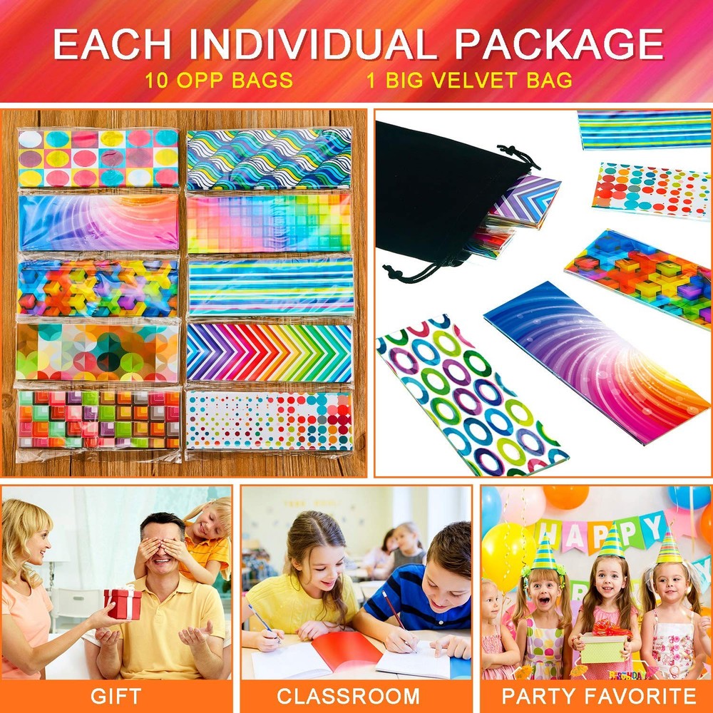 Laminated Book Markers Optical Bookmarks Reading Creative Colored Multicolor