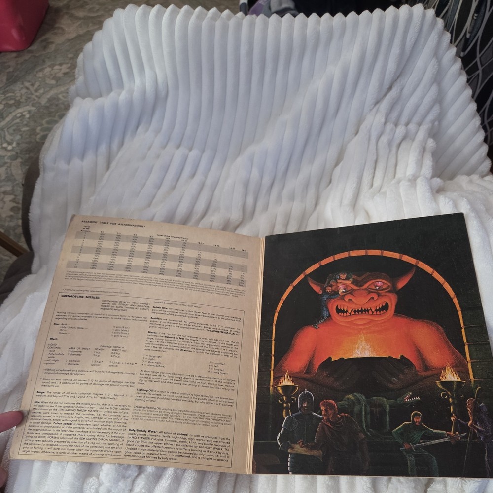 Dungeon Masters Screen "For Advanced D&D Game" - TSR Games (1981)