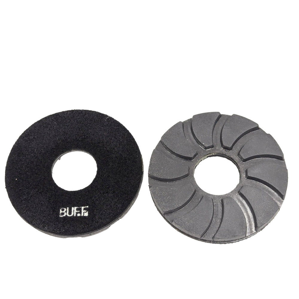 2 Pack 6" Buffing Disc Granite Marble Polish Wheel Hook And Loop Construction