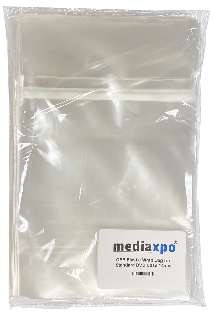25 STANDARD Solid Red Color Single DVD Cases & 100 OPP Bags