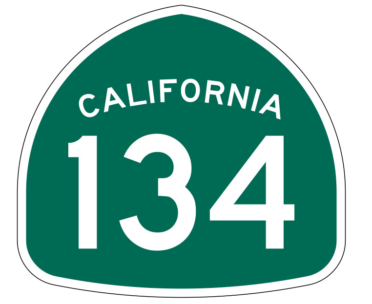 California State Route 134 Sticker Decal