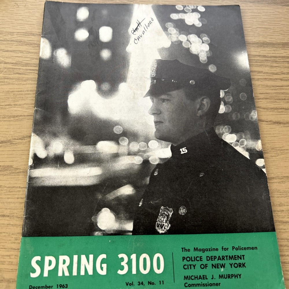SPRING 3100 NYPD MAGAZINE  DECEMBER 1963
