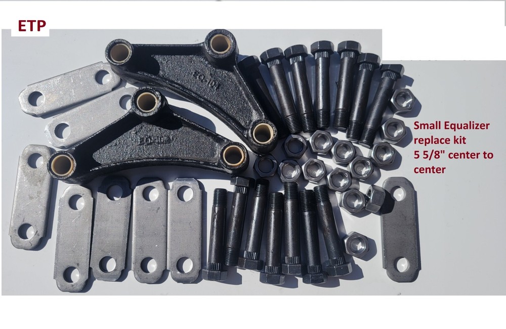 Trailer replace kit tandem small equalizers shackles bolts 3500 - 6,000 lb axles