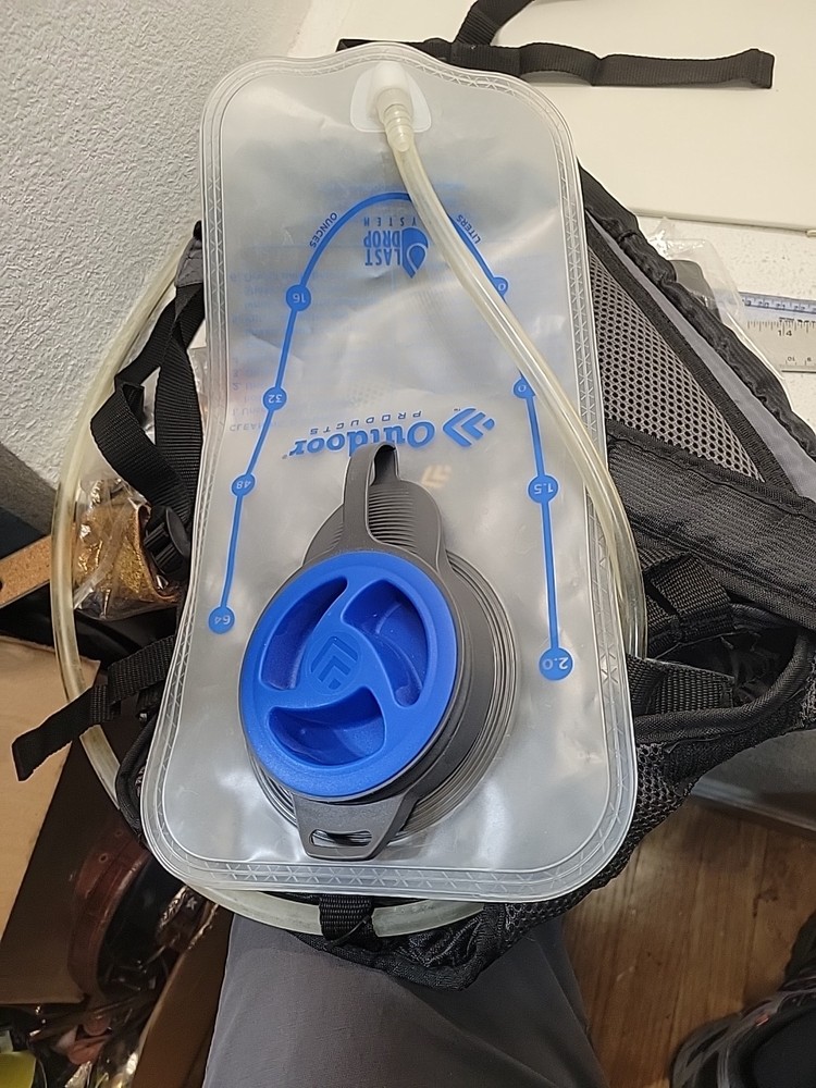 Outdoor Products Hydration Backpack Water Pack H2o Bladder Grey Performance