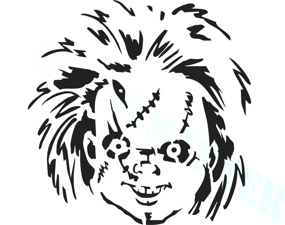 CHUCKY STENCIL  Size - 150mm