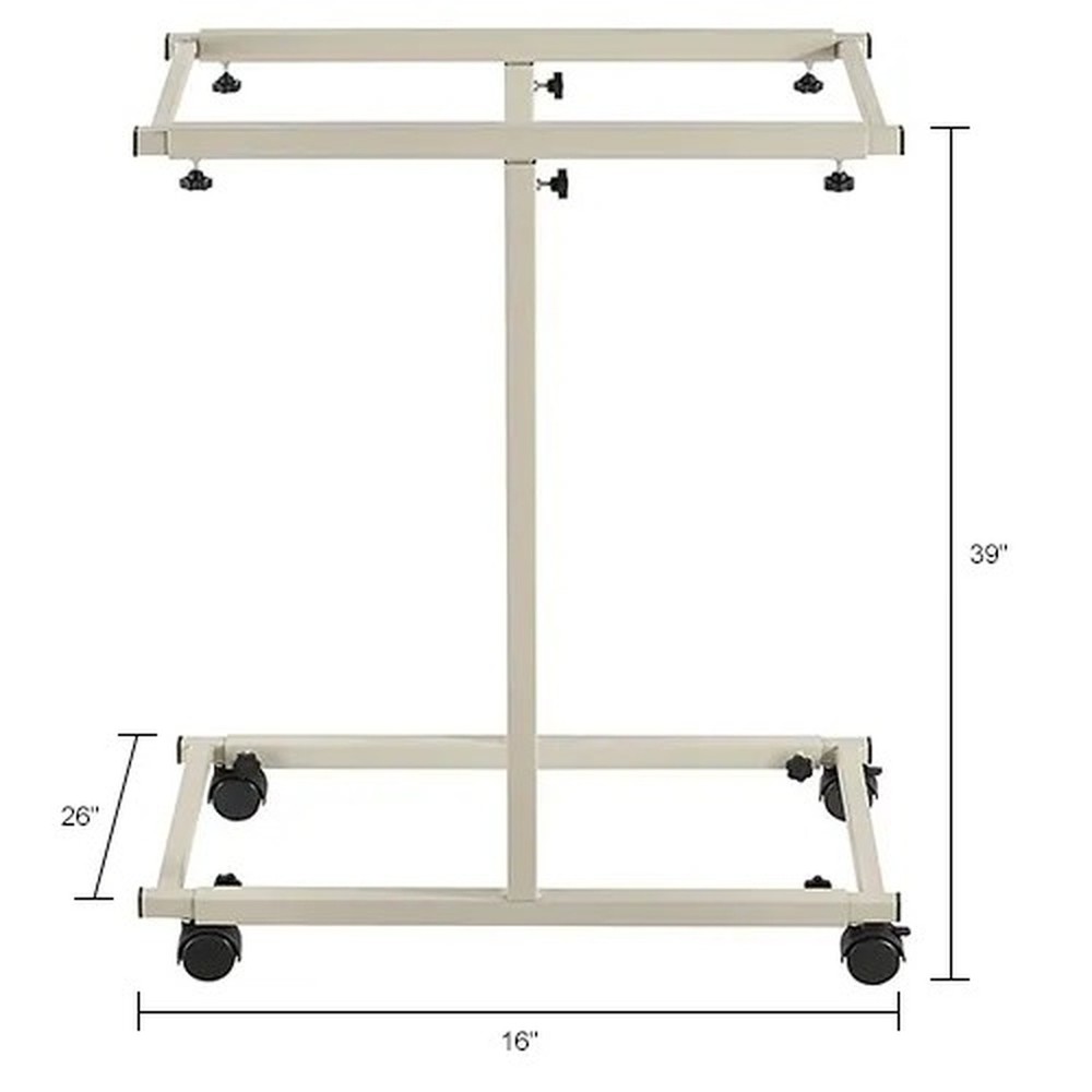 Interion? Expandable Mobile Rack, 16"W, White
