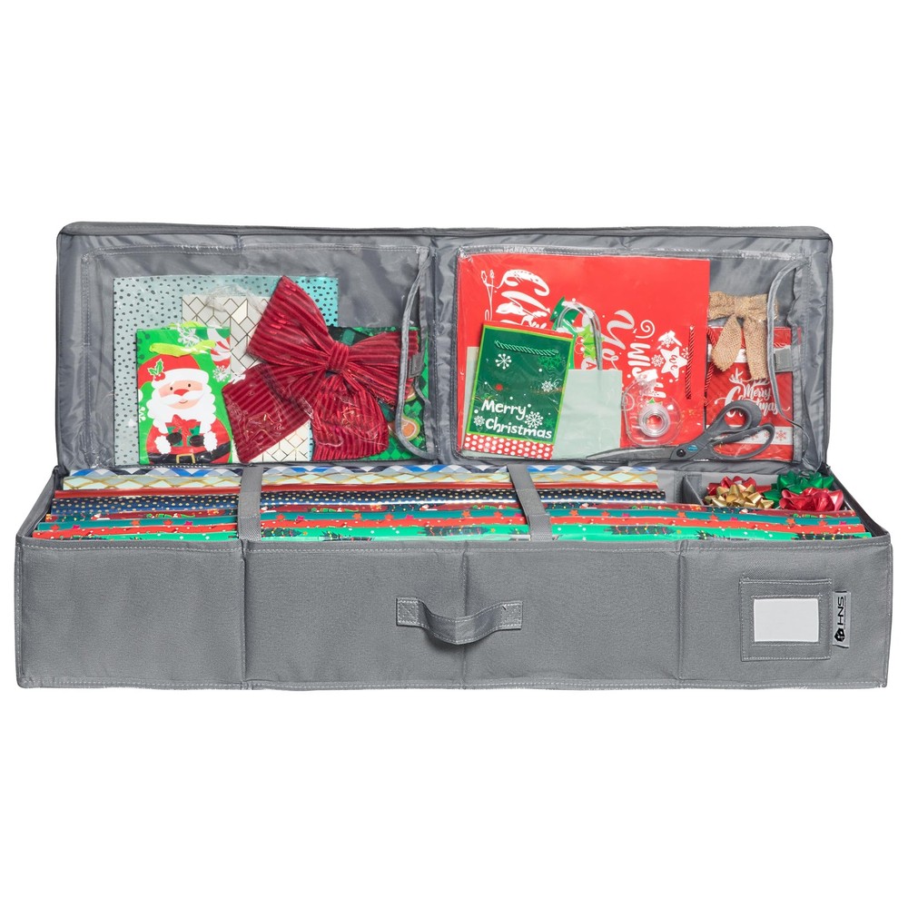 Premium Wrapping Paper Storage Container -Durable Material 600D tear-proof - ...