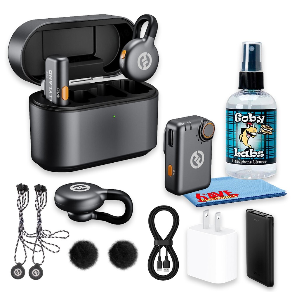 Hollyland LARK M2S Mini Combo Dual Wireless Microphone Bundle