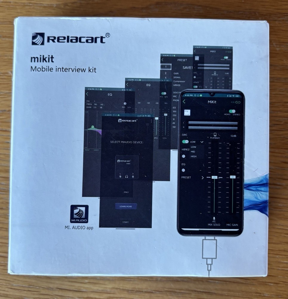 Mikit Dual Channel Compact Audio Interface,Kit with USB and USB-C Outputs