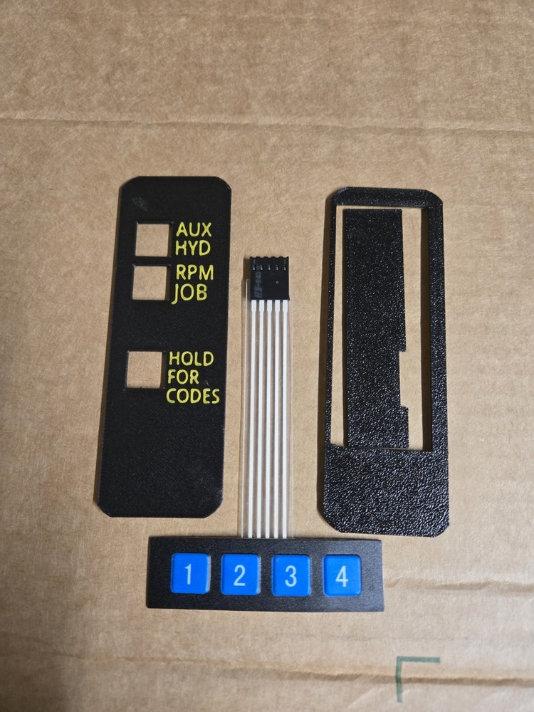 Bobcat 331 334 Excavator Instrument Panel 3D Printed Piece Auxiliary Buttons