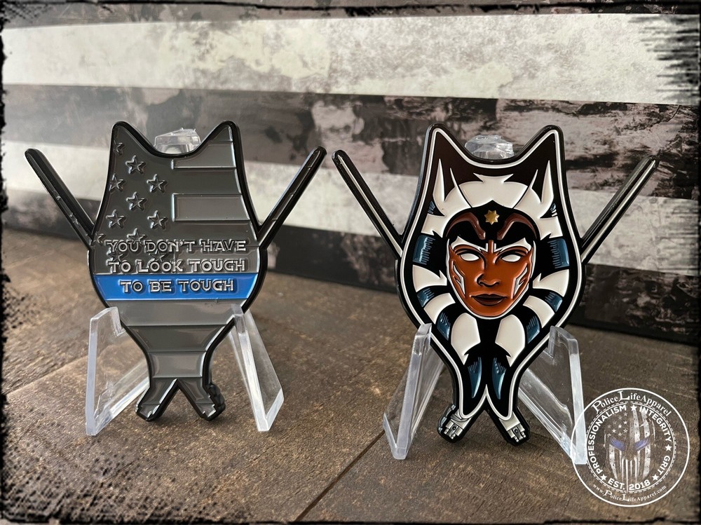Ahsoka Blue Line Challenge Coin