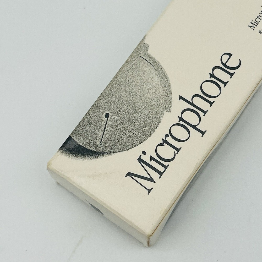 VINTAGE 1990 Apple Microphone Original Box Apple Computer Mic Electronics NEW