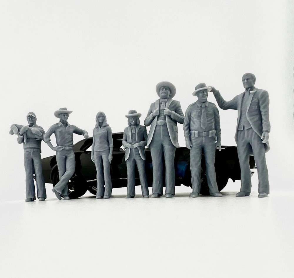 Smokey and Bandit cast all 7 3d printed